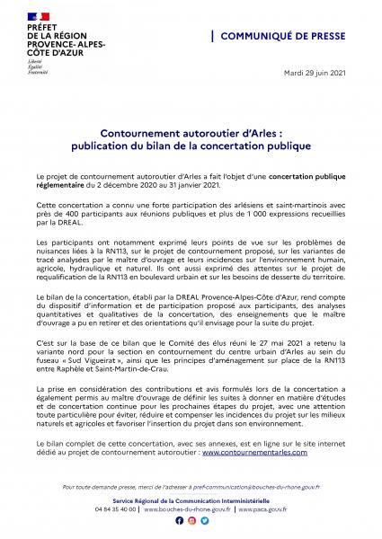 Contournement autoroutier d'Arles : publication du bilan de la concertation publique