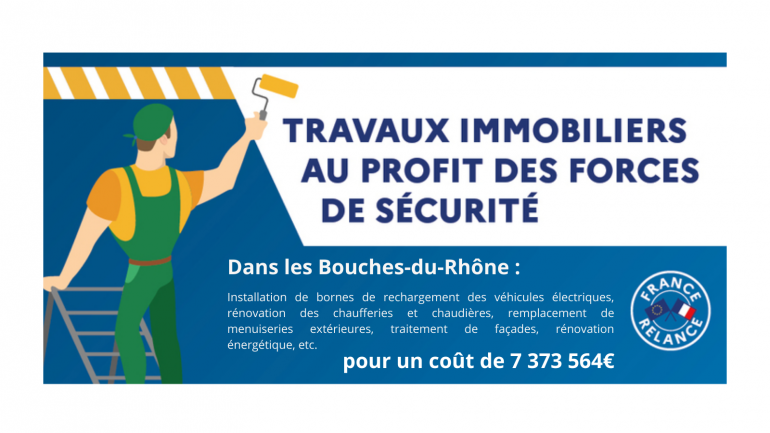Travaux immobiliers au profit des policiers et gendarmes des Bouches-du-Rhône