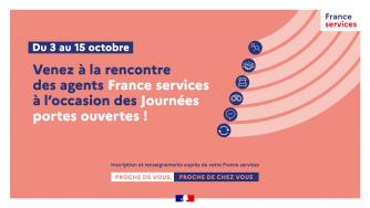 Journées portes ouvertes des France services dans les Bouches-du-Rhône du lundi 3 au jeudi 15/10