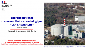 Exercice CEA CADARACHE 2022 - Vendredi 30 septembre 2022